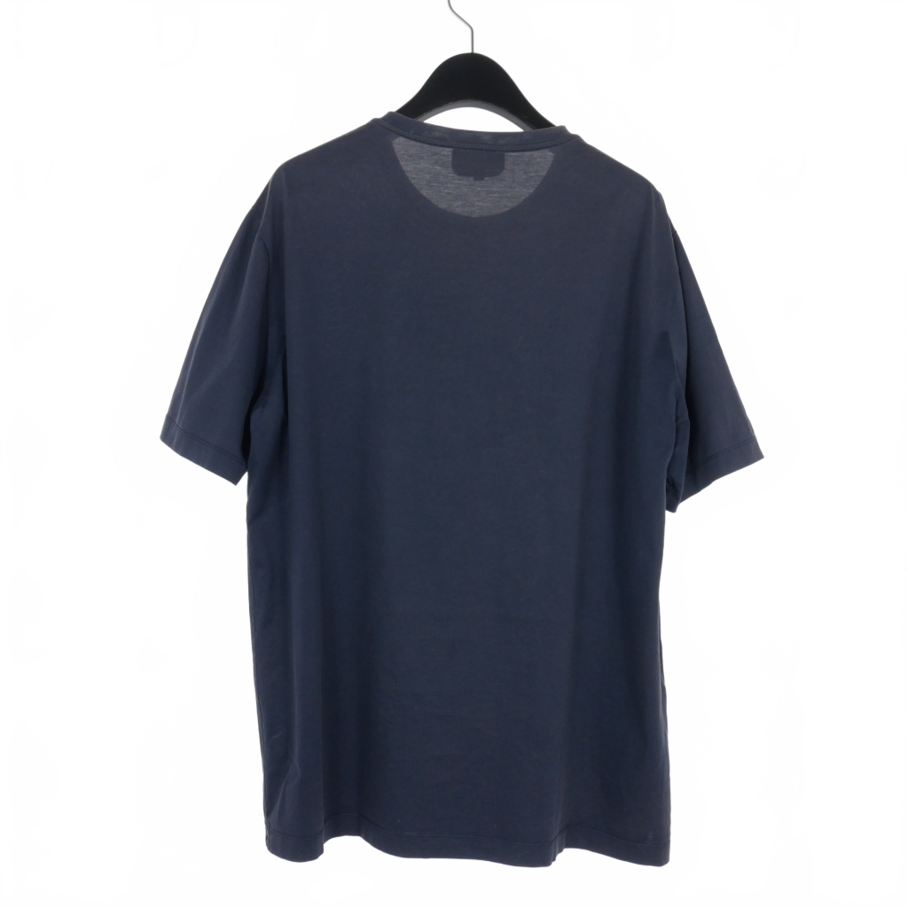 エルメス HERMES 19SS ホースビット刺繍 Tシャツ カットソー 半袖 L 紺 
