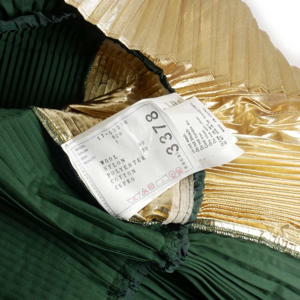 未使用級 sacai サカイ タートルネック バックプリーツ ニットセーター L 美品 17aw サカイ sacai タートルネック プリーツ ワンピース