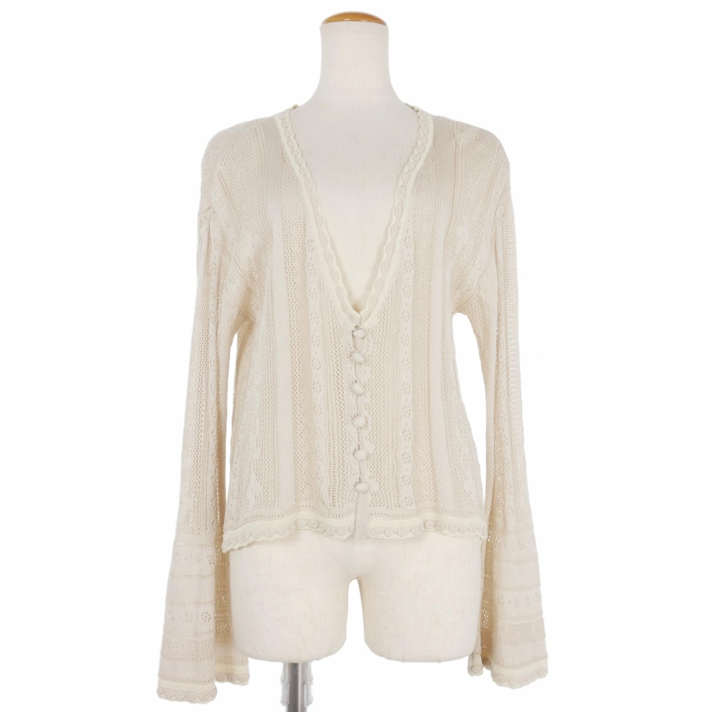 マメクロゴウチ Mame Kurogouchi 21SS カーテンレース ニット 