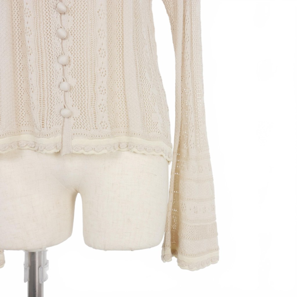 マメクロゴウチ Mame Kurogouchi 21SS カーテンレース ニット 