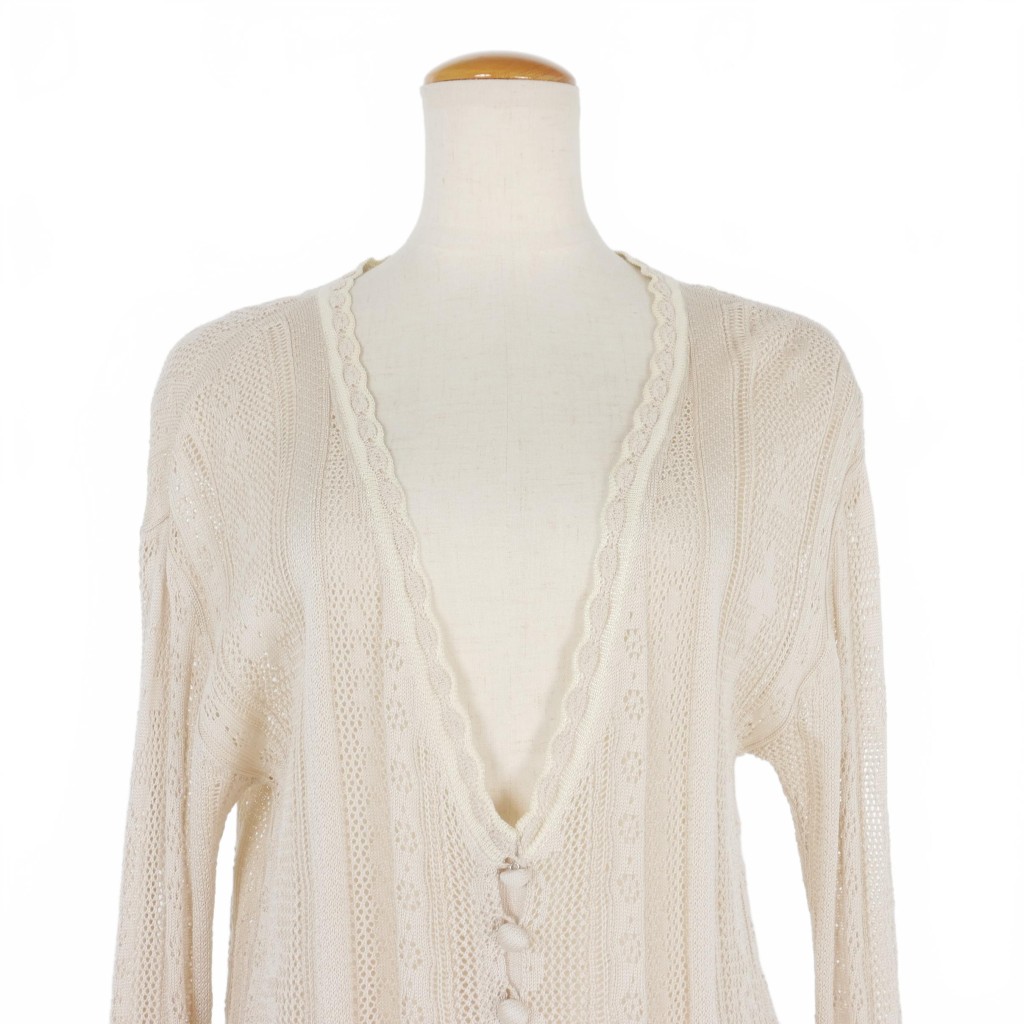 マメクロゴウチ Mame Kurogouchi 21SS カーテンレース ニット 