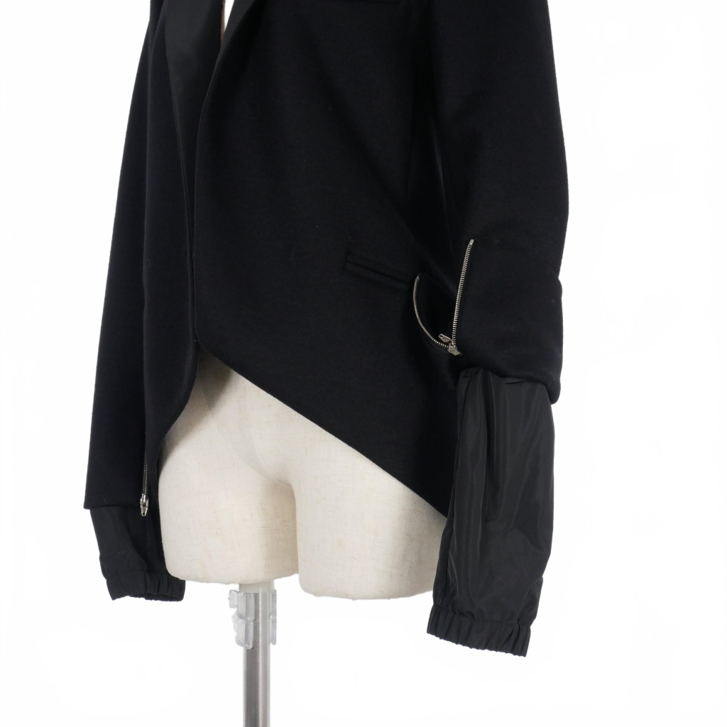 【美品】✨ Alexander Wang ✨ テーラージャケット ブラック Black satin-finish jacket Alexander wang - women - ALEXANDER