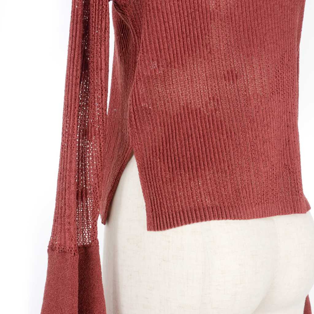 マメクロゴウチ Mame Kurogouchi 17AW ニットジャガードプリーツ