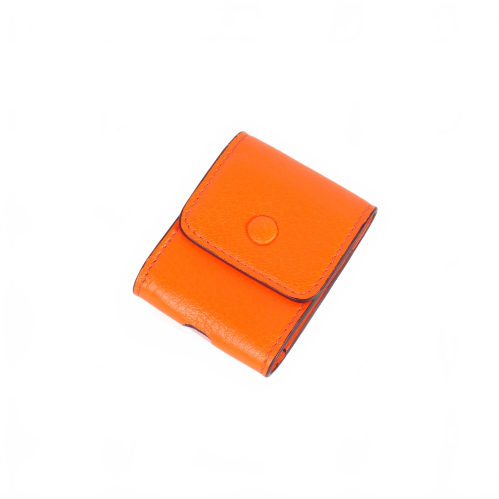 【未使用・タグ付】メゾンマルジェラ☆Air Pods　レザーケース　オレンジ 未使用品 メゾンマルジェラ Maison Margiela 22AW Air Pods ケース