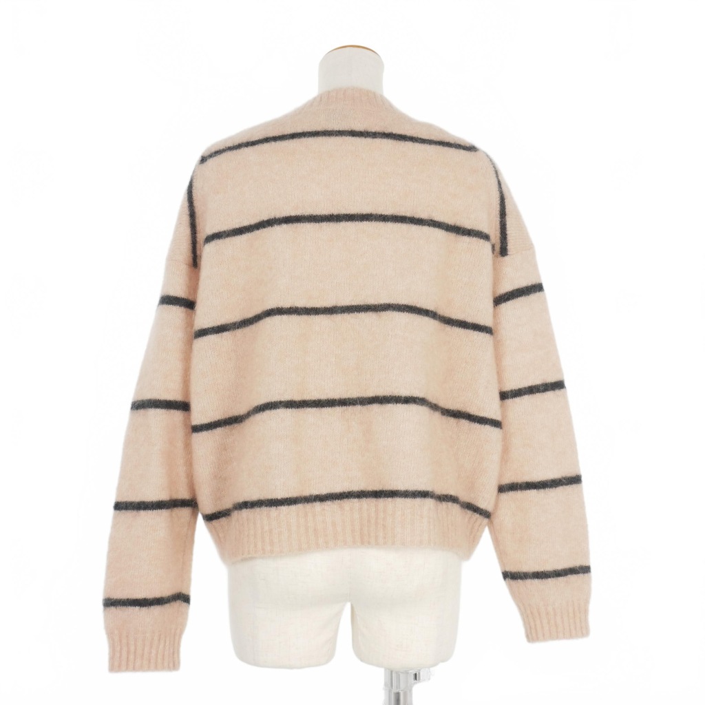 アクネ ストゥディオズ Acne Studios ボーダーモヘヤニット セーター XXS ピンクベージュ 1577-343-6372 レディース アクネ ストゥディオズ Acne Studios ボーダーモヘヤニット