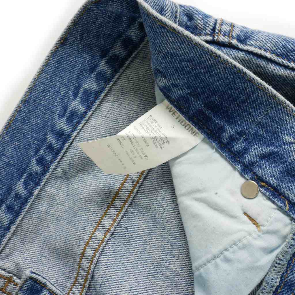 ウェルダン WE11DONE リメイク パッチワークデニム ジーンズ フレア S  