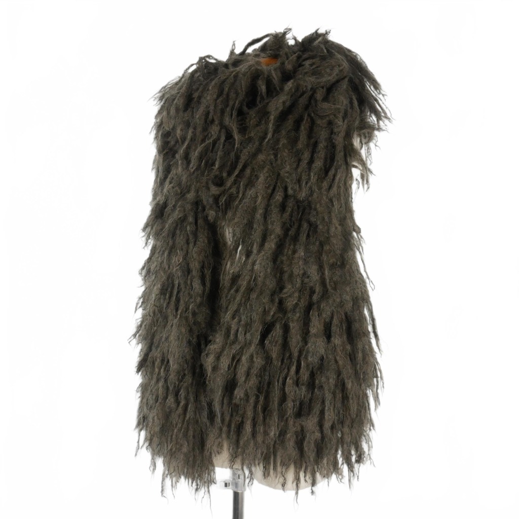00aw ライカ期 DRIES VAN NOTEN フリンジ ロングマフラー ドリスヴァンノッテン DRIES VAN NOTEN 20AW モヘア混 ロング フリンジ