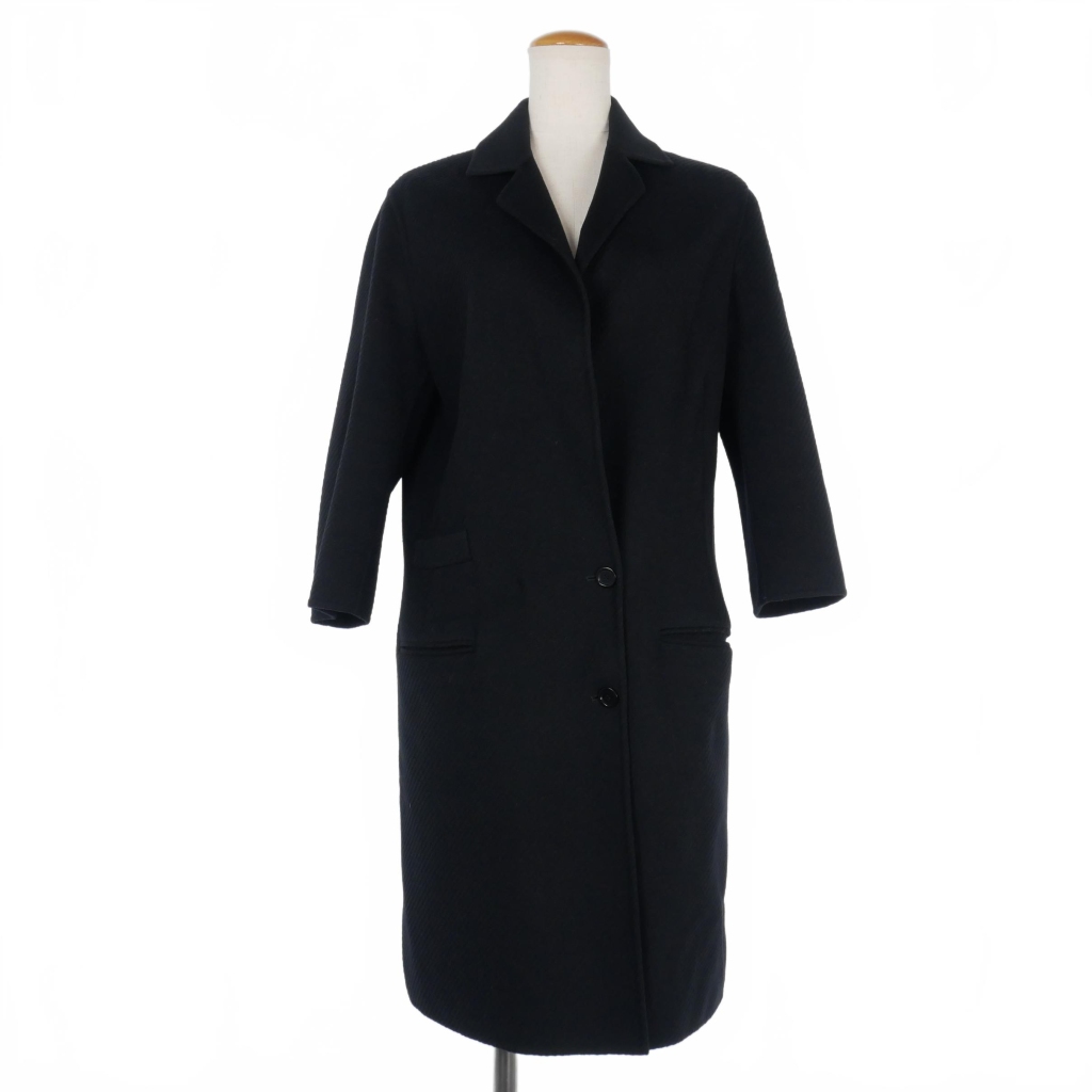 AGNONA カシミヤ100％ ボタンレス コート