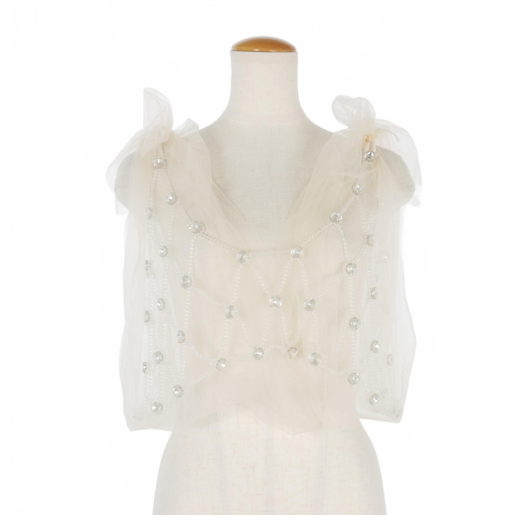 CHIKAKISADA ビジューチュールトップス Chika Kisada / チュール