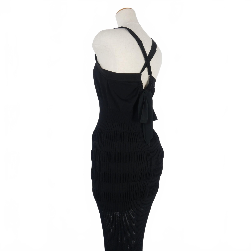 フェティコ FETICO 24SS シアーストライプ ニットドレス ワンピース 3  