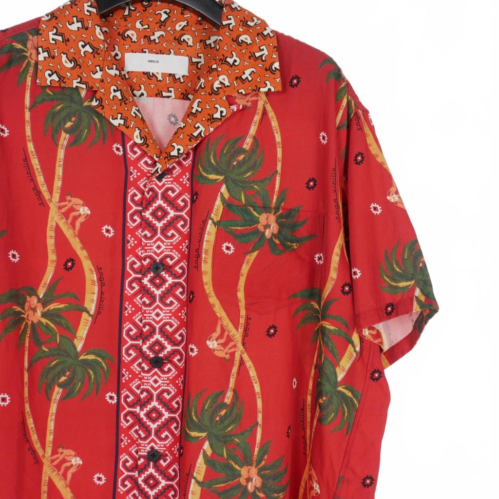 TOGA VIRILIS オープンカラーシャツ　柄シャツ TOGA VIRILIS(トーガ ビリリース)のPanel print shirtの通販