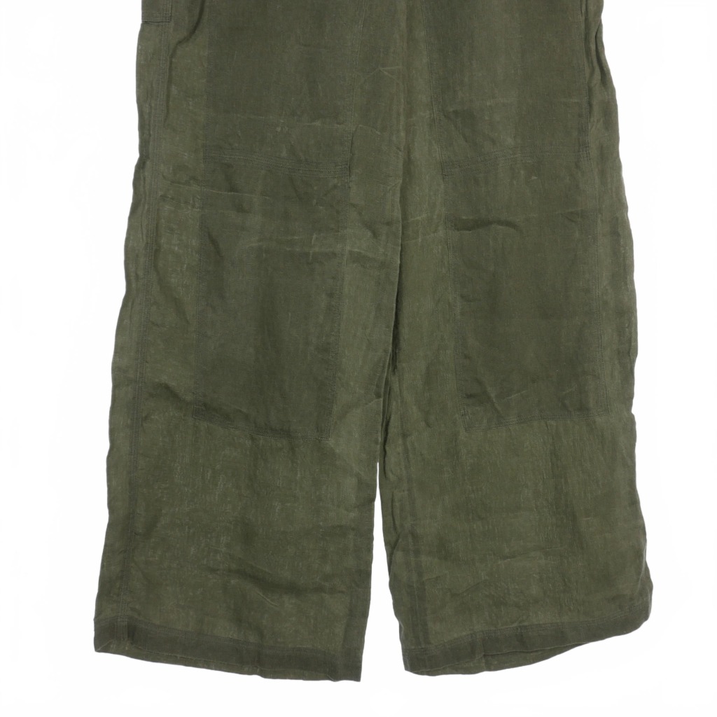 オフホワイト OFF WHITE リネン ミリタリー パンツ カーゴパンツ  