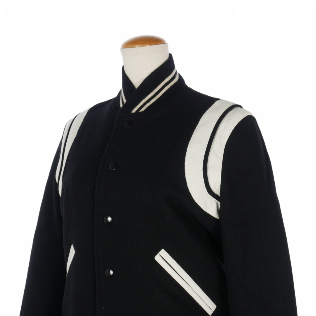 サンローラン パリ SAINT LAURENT PARIS テディジャケット スタジャン 