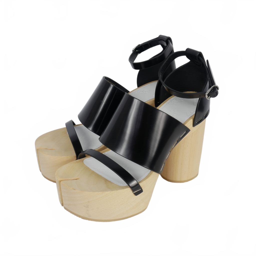 maison martin margiela足袋マルジェラ 靴サンダル37 メゾンマルジェラ Maison Margiela 足袋 ウッドソール タビ サンダル