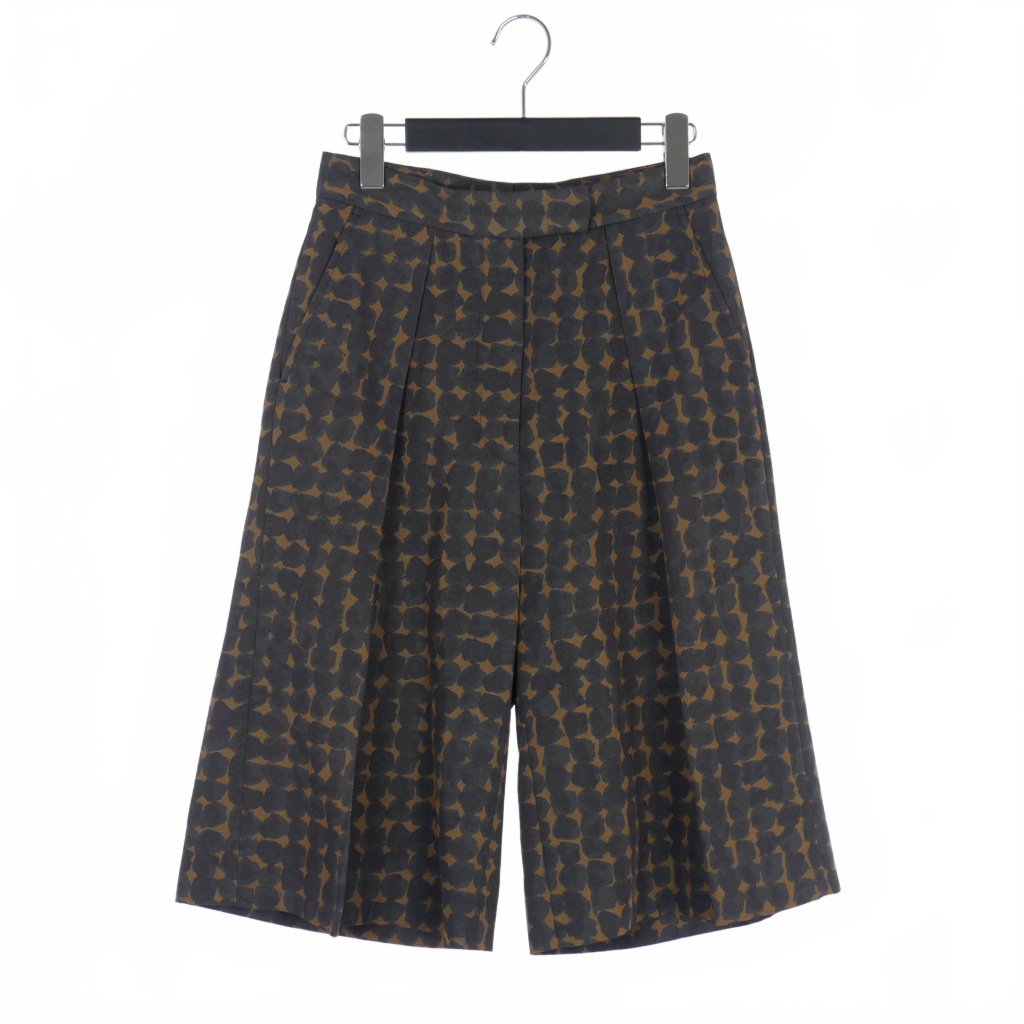 DRIES VAN NOTEN PAINT SHORT クロップドワイドパンツ DRIES VAN NOTEN PAINT SHORT クロップドワイドパンツ