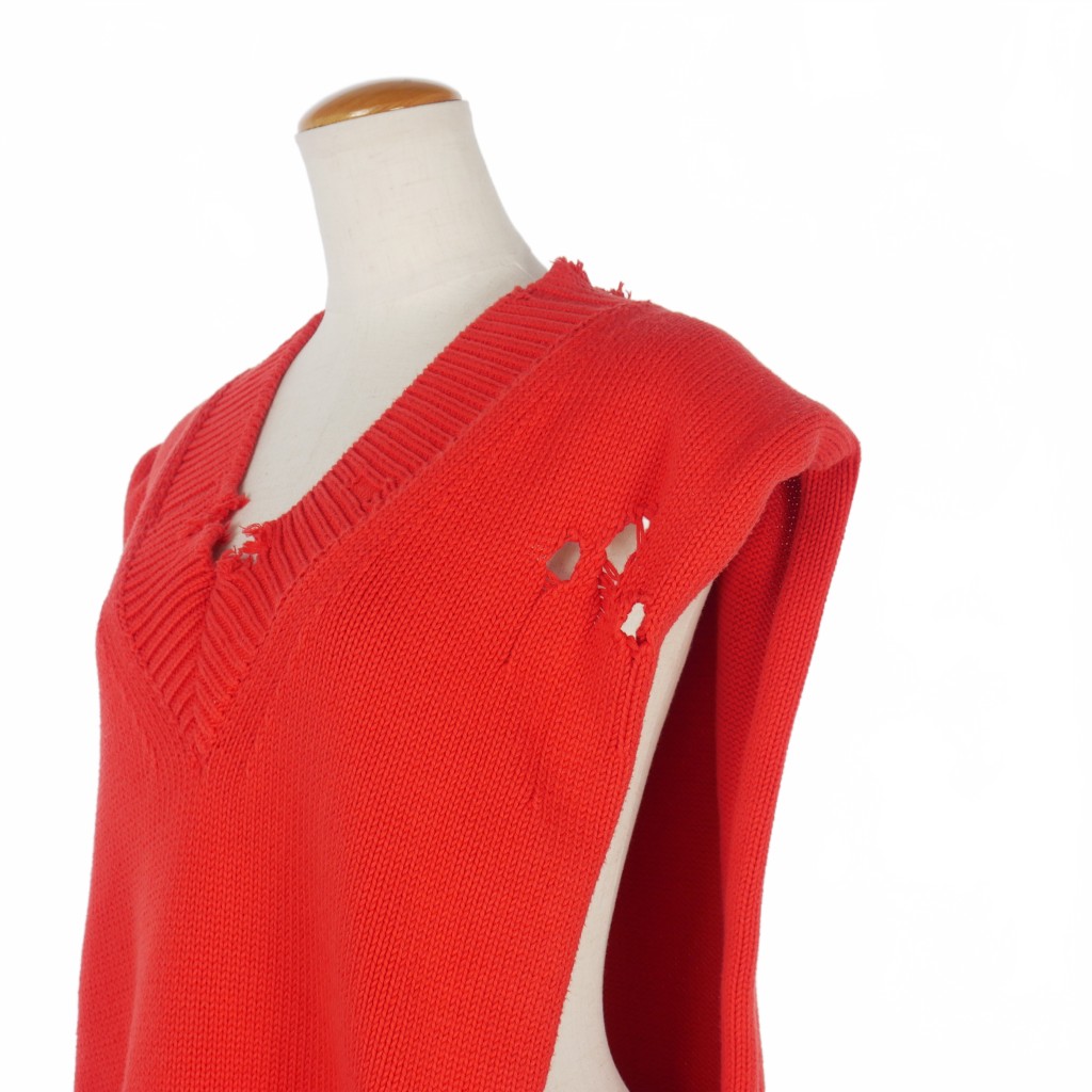 メゾンマルジェラ Maison Margiela 21SS デストロイド タバード ニット