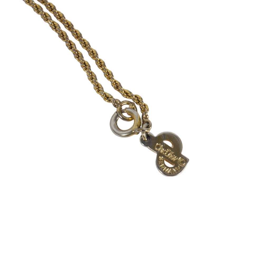 クリスチャンディオール Christian Dior ヴィンテージ CDロゴ チェーン