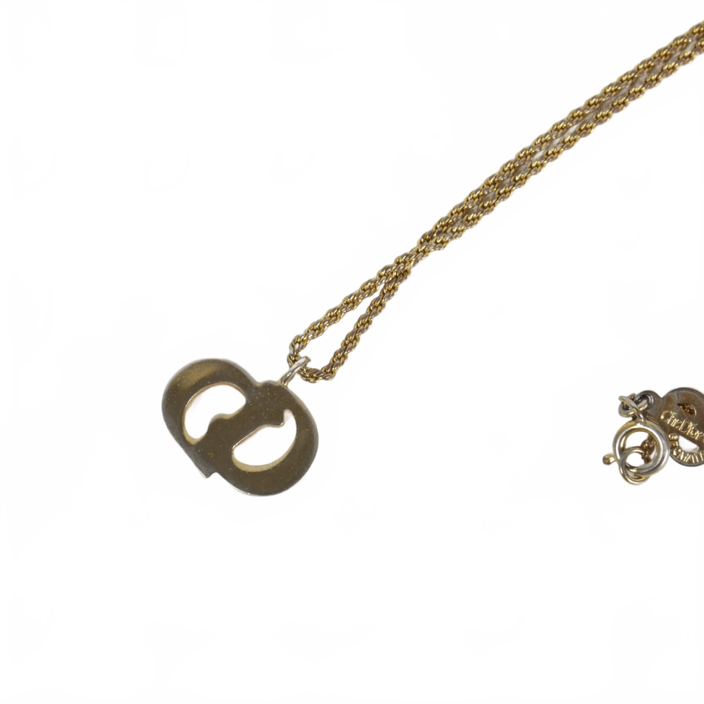 クリスチャンディオール Christian Dior ヴィンテージ CDロゴ チェーン