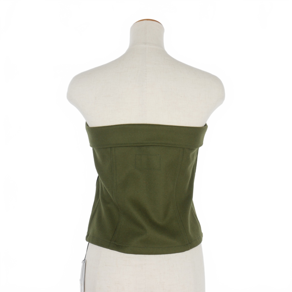 未使用品 ハイク HYKE 24AW WOOL STRAPLESS TOP ウール ビスチェ M