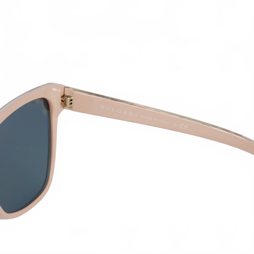 ブルガリ BVLGARI キャットアイ サングラス ミラーレンズ ピンク  