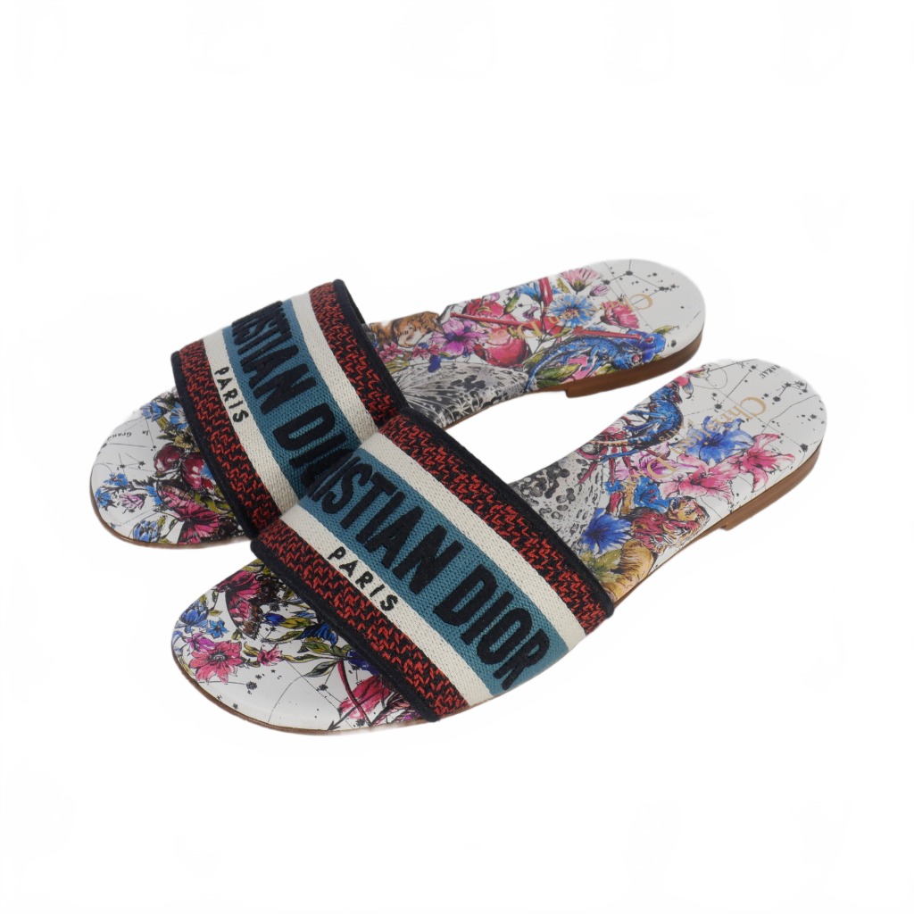 クリスチャンディオール DWAY ファブリック エンブロイダリー ロゴ