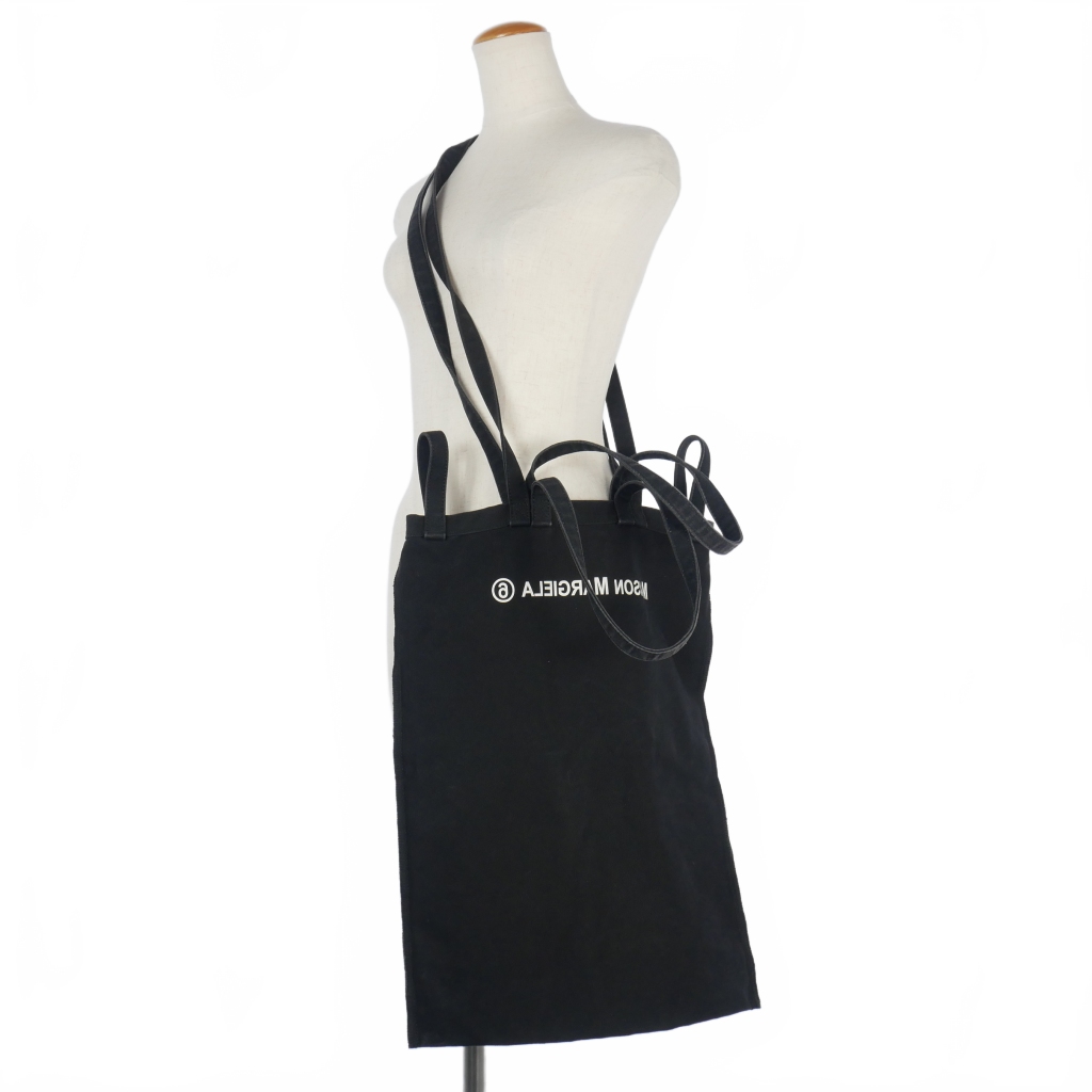 mm6 3wayトートバッグ 黒 希少】MM6 マルジェラ エコレザー 3way