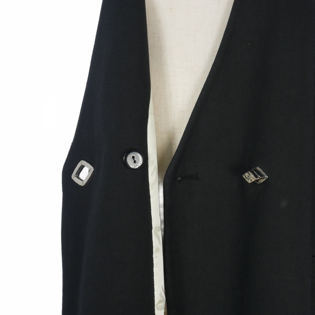ガニー GANNI Cotton Suiting Vest ロングジレ ベスト ジャケット