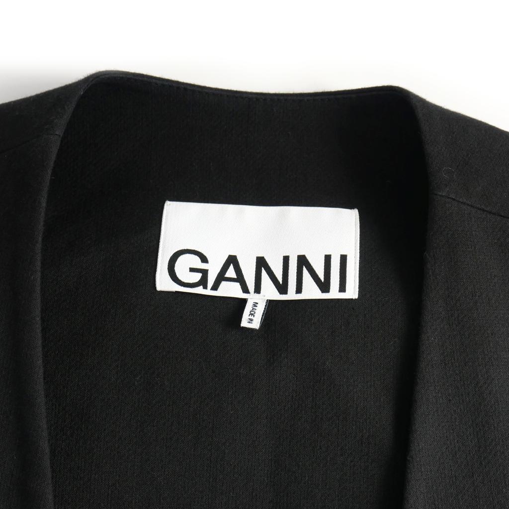 ガニー GANNI Cotton Suiting Vest ロングジレ ベスト ジャケット