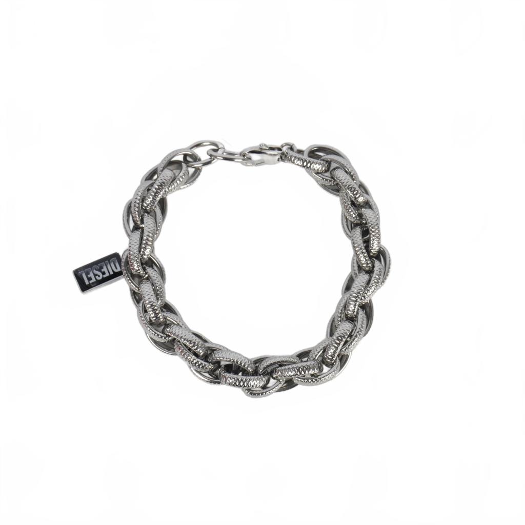DIESEL Dx1514 シルバーチェーンブレスレット ユニセックス ブレスレット DX1514（ブレスレット）｜DIESEL