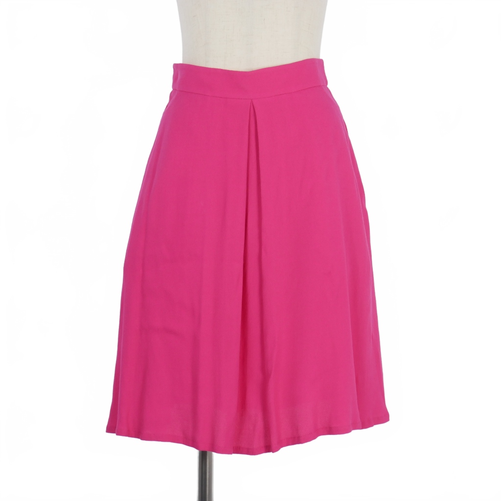 新品未使用　28600円の品　ARCHIVIO ピンク スカート レディース カレンウォーカー KAREN WALKER タックフレア ミディスカート ひざ丈