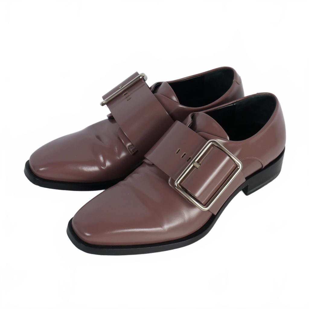 ジルサンダー JIL SANDER バックル レザーシューズ ローファー 37 