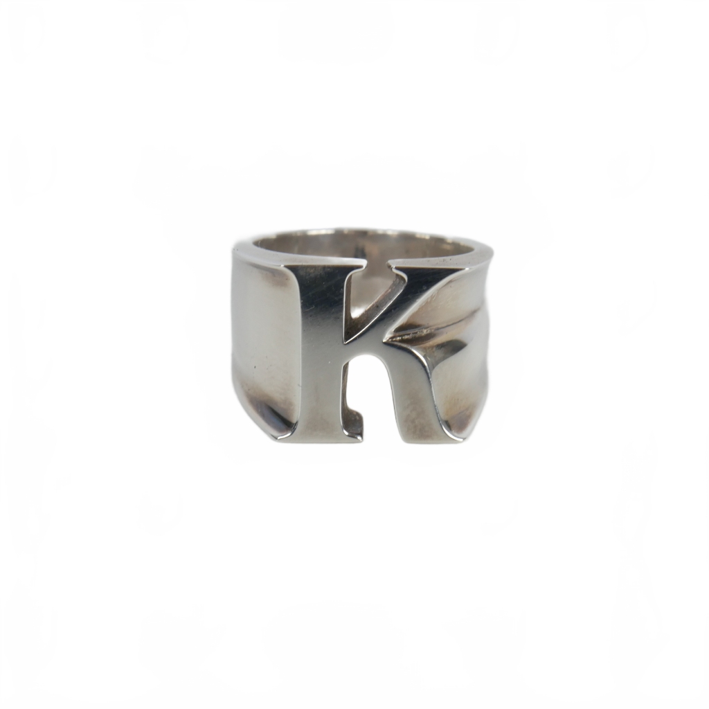 未使用品 ザ レタリング THE LETTERING イニシャル リング 指輪 