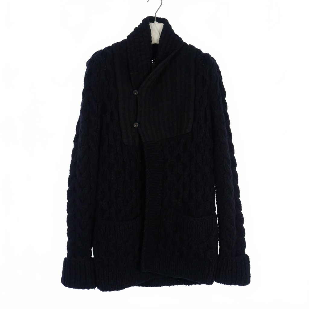 メゾンマルジェラ Maison Margiela 11AW ショールカラー ケーブル 