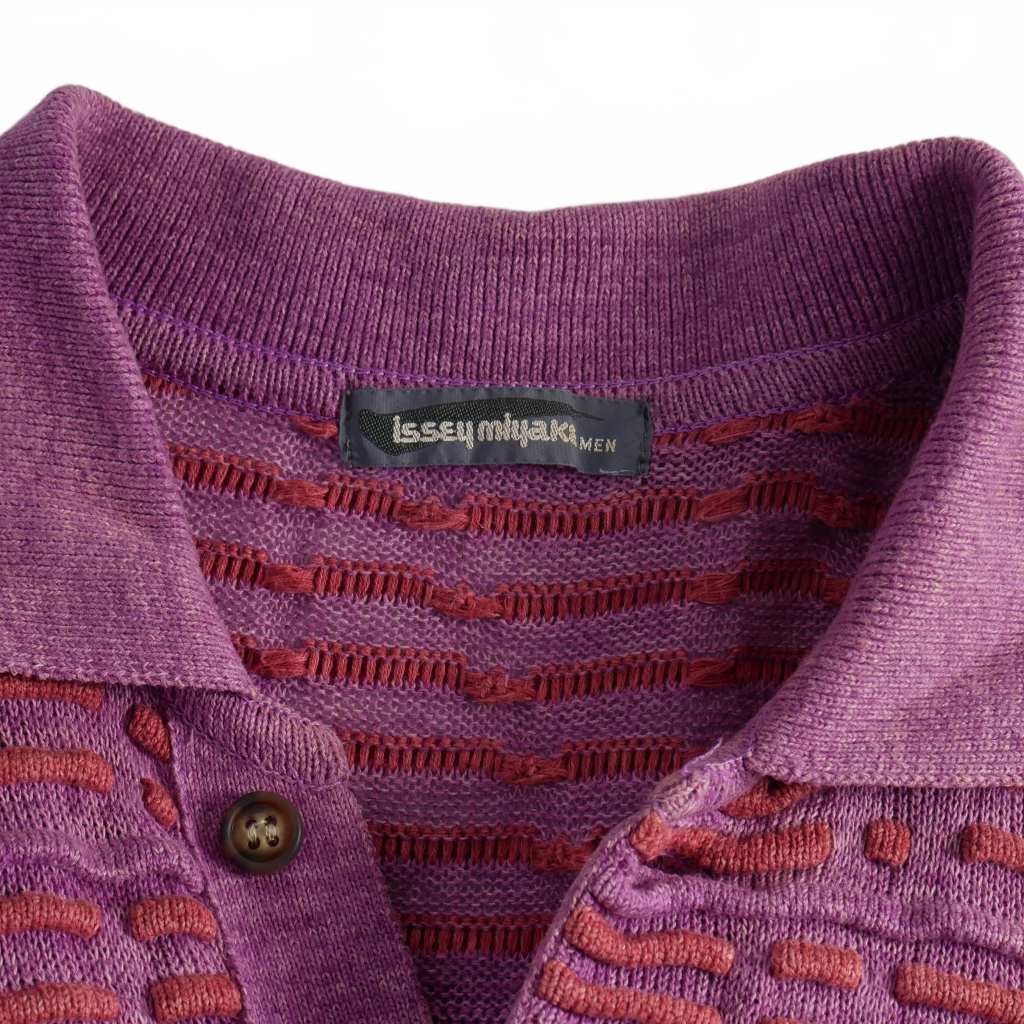 イッセイミヤケメン ISSEY MIYAKE MEN 筆タグ 80s 襟付きニット