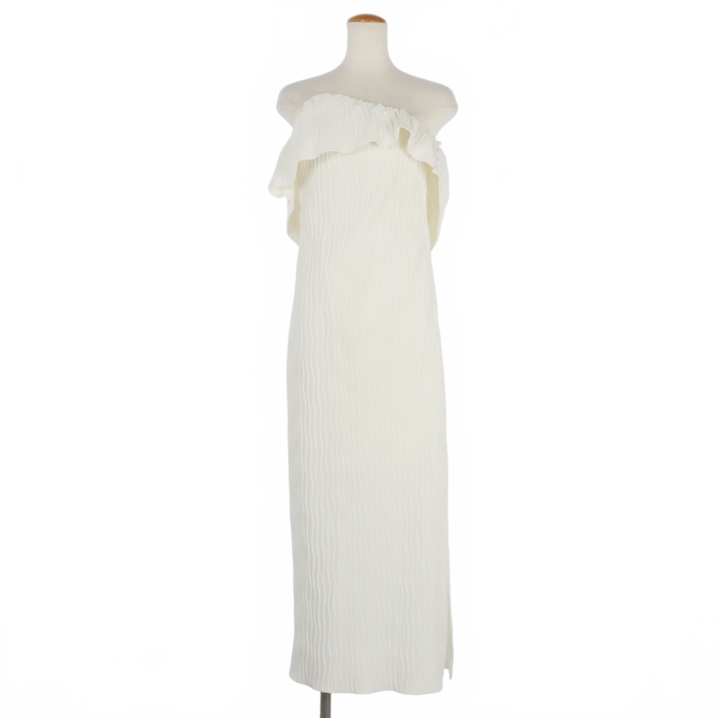 未使用品 マメクロゴウチ Mame Kurogouchi 25SS Wave Pleats Baretop  