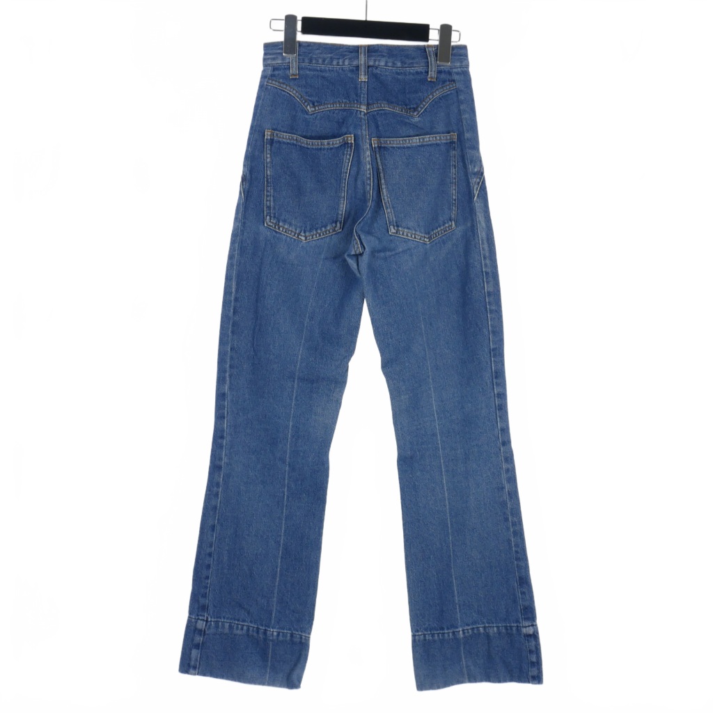 d.i.a.☆新品タグ付き ペイントダークブルー フレアジーンズ Mサイズ トーガ TOGA フレアデニム ジーンズ XS 青 ブルー レディース 217
