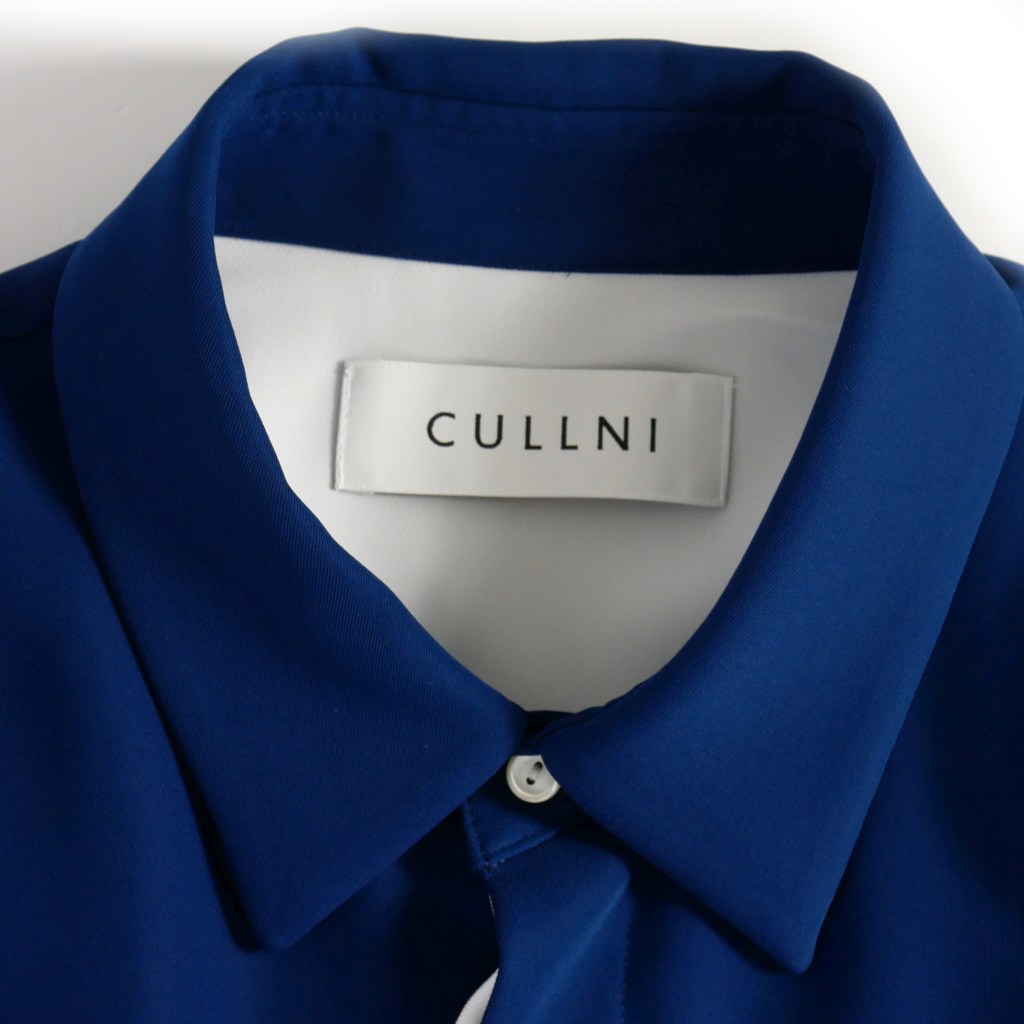 クルニ CULLNI レイヤード ベルトシャツ ブラウス 長袖 1 青 ブルー 21  