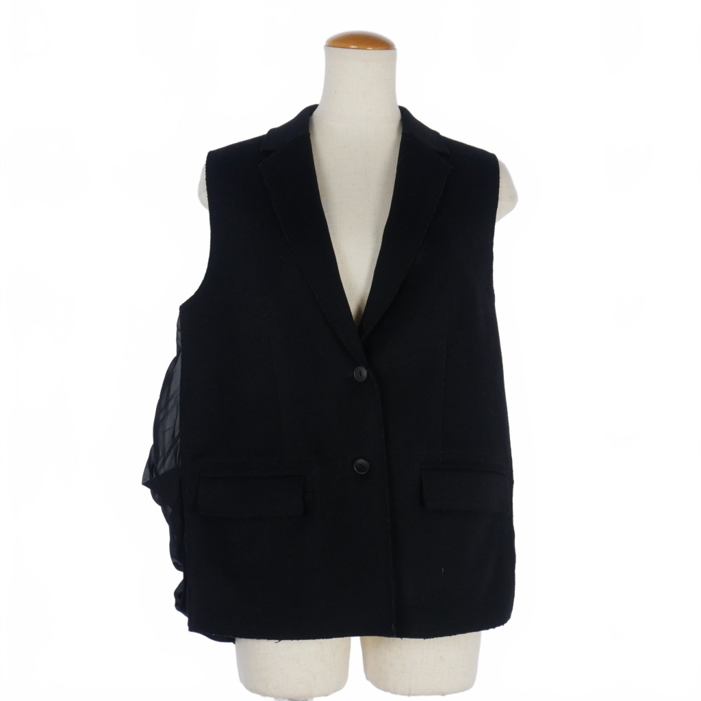 アレキサンダーワン ALEXANDER WANG ベスト ジレ カシミア混 切替