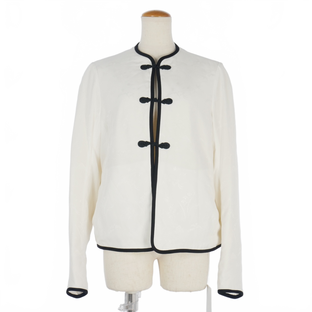 マメクロゴウチ Mame Kurogouchi 25SS Viscose Rayon Floral Jacquard  