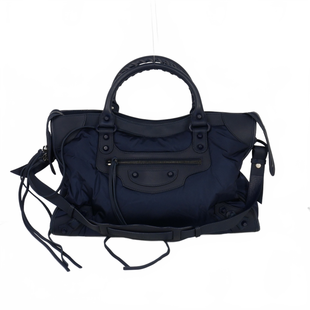 BALENCIAGA（バレンシアガ）2wayシティクラッチ/ショルダーバッグ 美品】BALENCIAGA シティ バッグ ショルダー 2way クラッチ 青