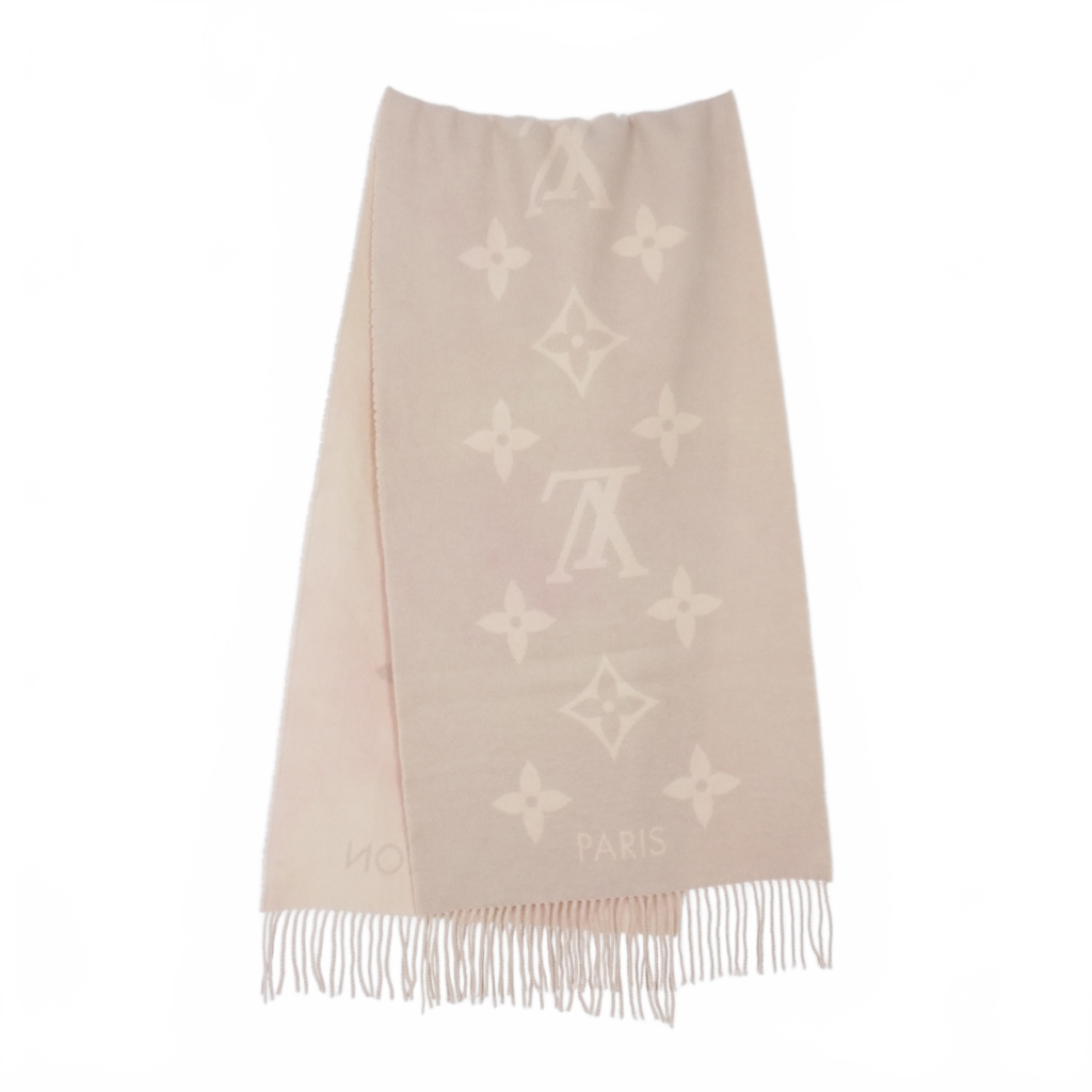 LOUIS VUITTON ベージュ マフラー カシミヤ LOUIS VUITTON ルイ