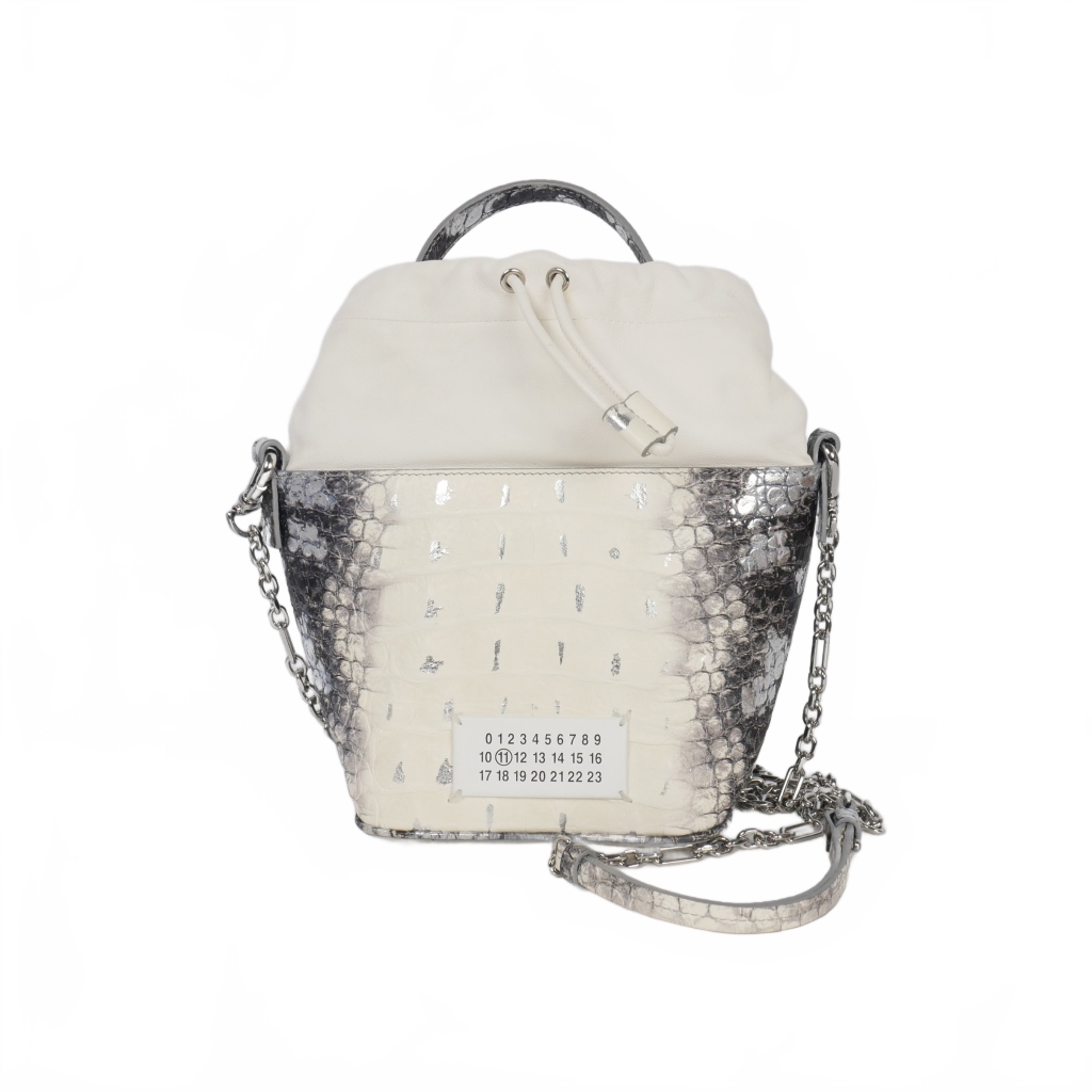 メゾンマルジェラ Maison Margiela 5AC バケットバッグ クロコ型押し 