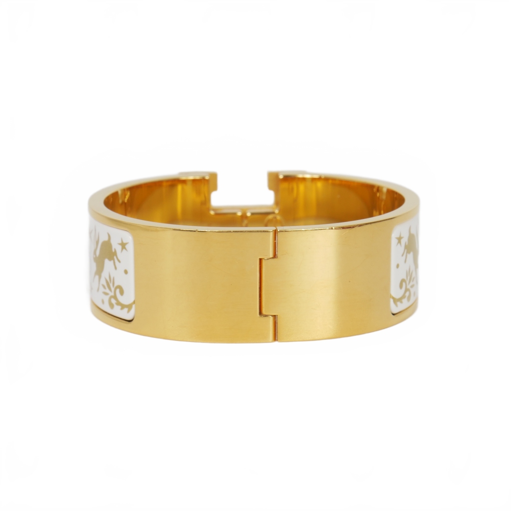 エルメス HERMES クリック・クラックH エナメル ブレスレット バングル