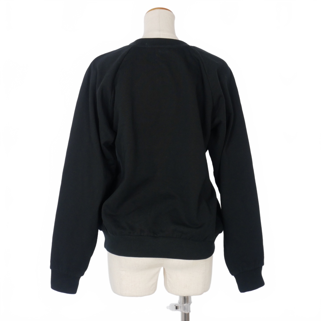 ザロウ THE ROW クルーネック スウェット トレーナー S 黒 ブラック