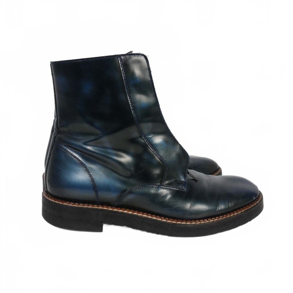 メゾンマルジェラ Maison Margiela サイドジップ レースアップブーツ  