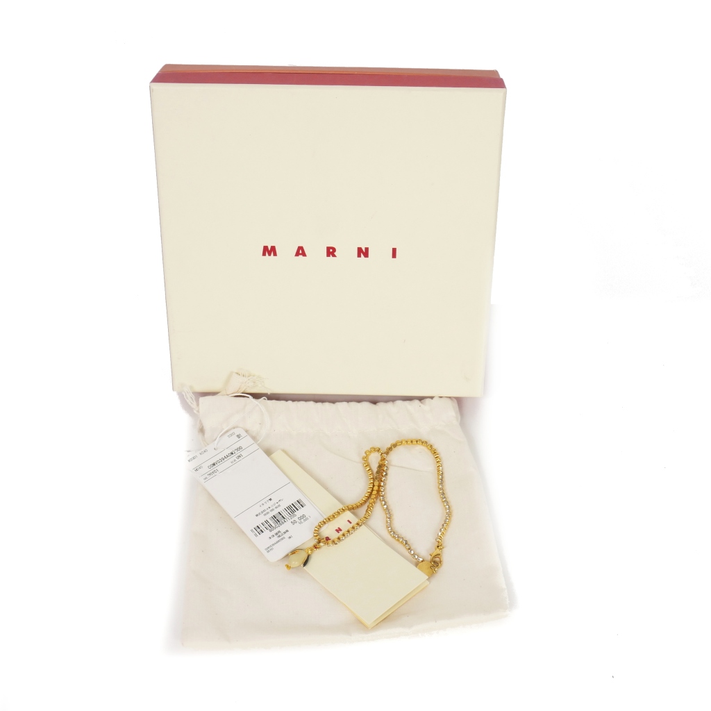 マルニ MARNI ペンギン チャーム ネックレス ゴールド COMV0394A0  