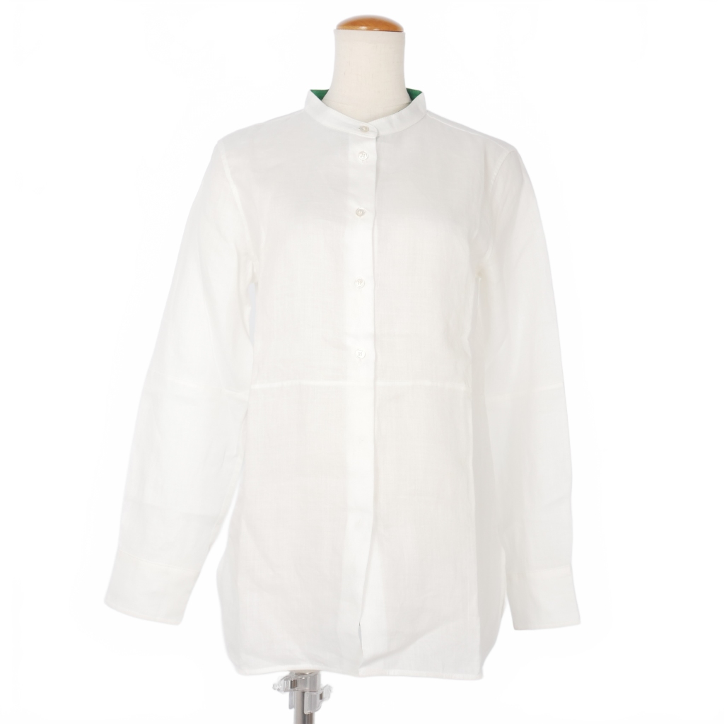 タグ付き新品。MAXMARA シャツ、白 ラッフル 定価23,100円 楽天市場