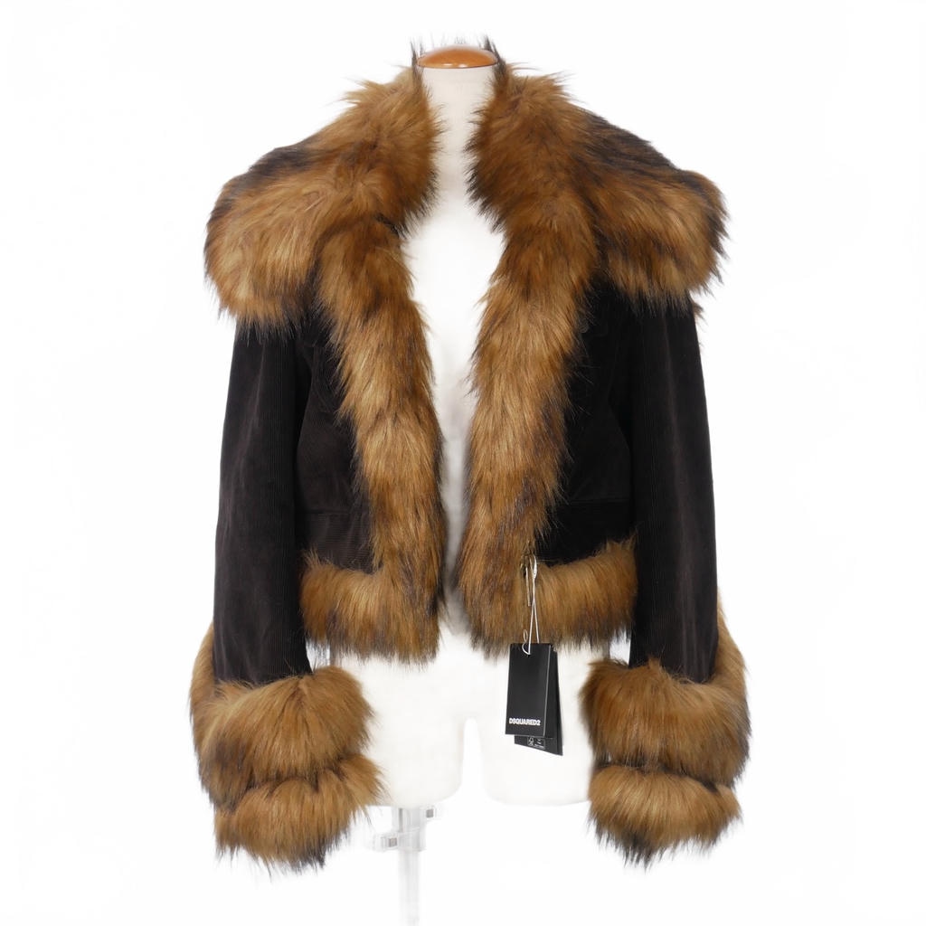 ディースクエアード DSQUARED2 23AW Faux Fur Jean Jacket