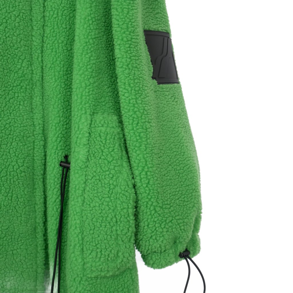 ウェルダン WE11DONE ハイネックボアコート ロング丈 緑 S グリーン WD  