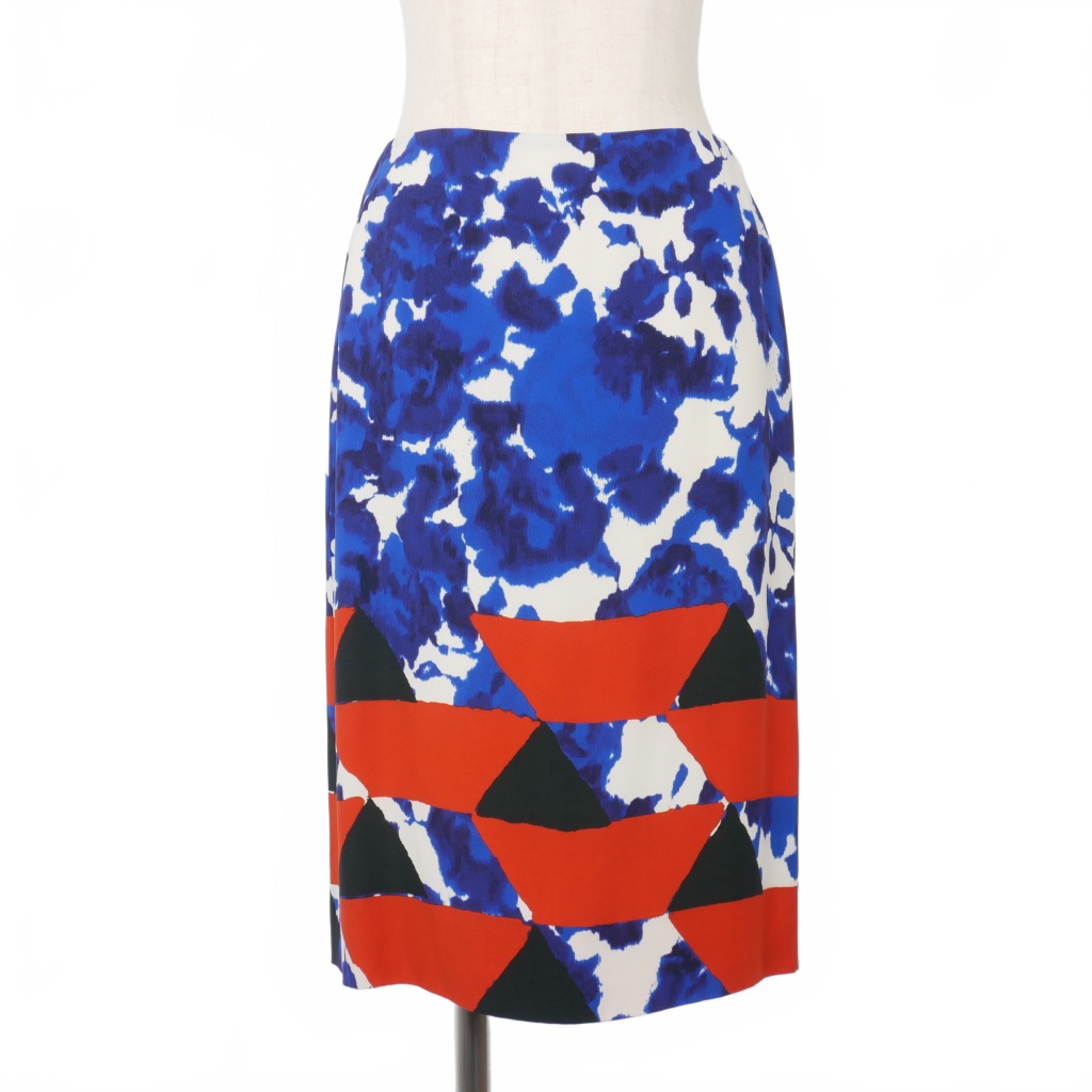 ドリスヴァンノッテン DRIES VAN NOTEN ショップ 総柄スカート ひざ丈